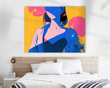 Frau und Farben von ARTEO Gemälde