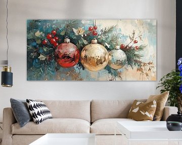 Red Ball by Abstract Painting