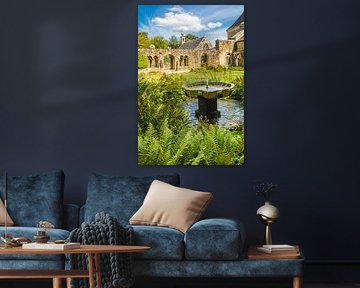 Klooster van de Abbaye de Daoulas in Daoulas, Bretagne van Christian Müringer