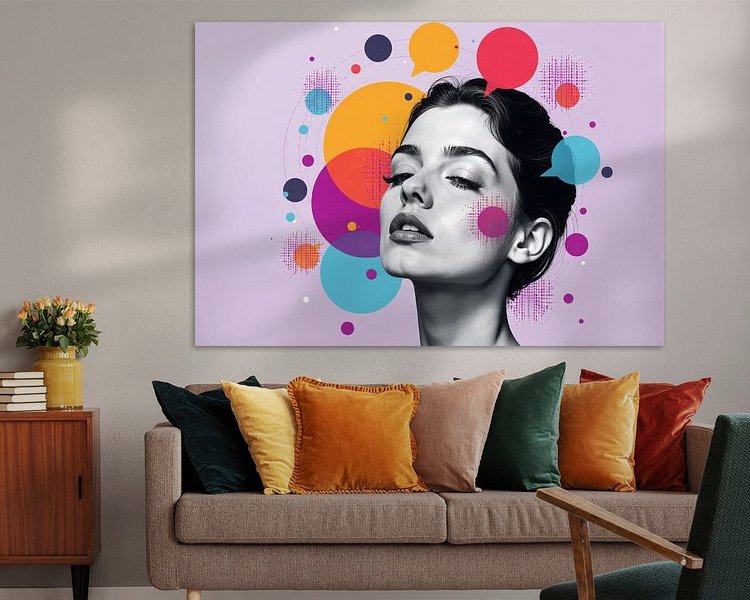 Example of the artwork in a room