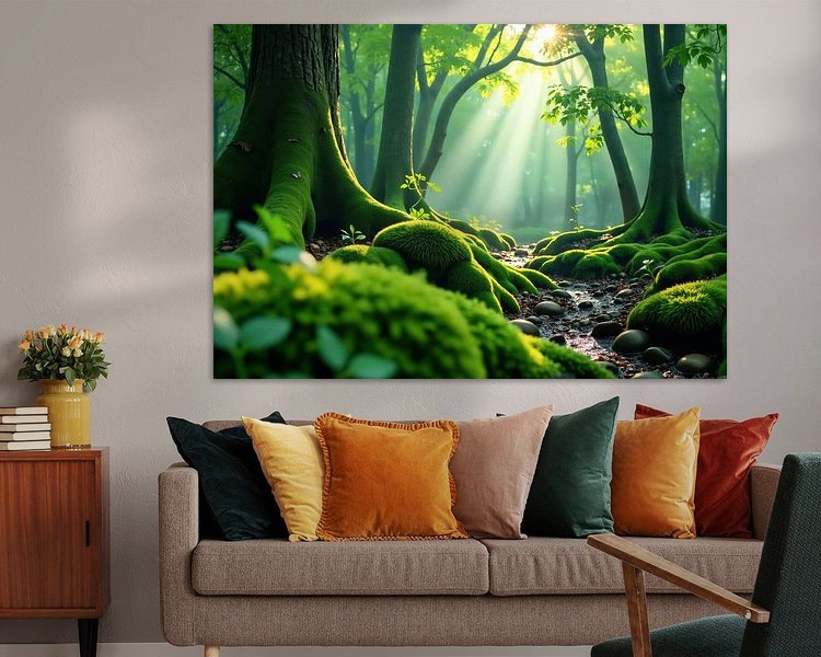 Example of the artwork in a room