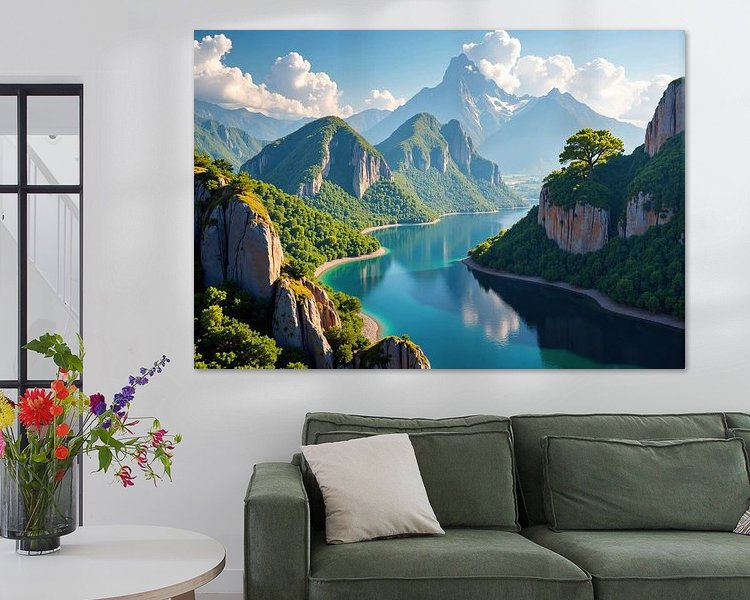 Example of the artwork in a room