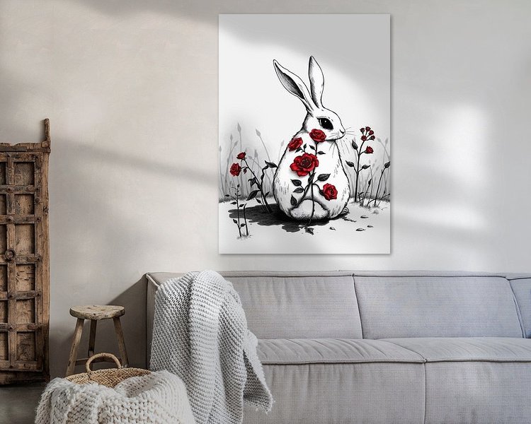 Example of the artwork in a room