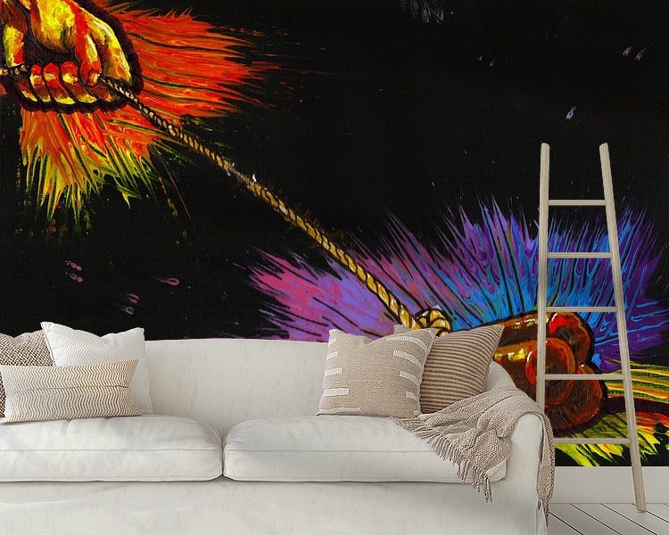 Example of the artwork in a room