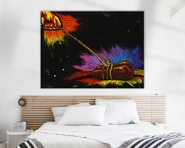 Pulling a dead horse - Colourful with a wink by BFQ = CTRL+ALT+ART