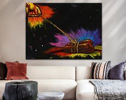 Example of the artwork in a room