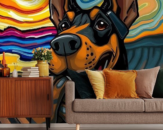 Example of the artwork in a room
