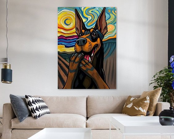 Example of the artwork in a room