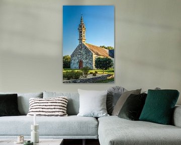 Kapel Saint-Jean in het dorp Saint-Nic, Bretagne van Christian Müringer