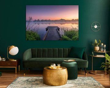 Zonsopkomst op een zwoele lenteochtend van Taede Smedes