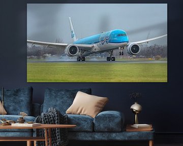 Landung der KLM Boeing 787-10 Dreamliner.