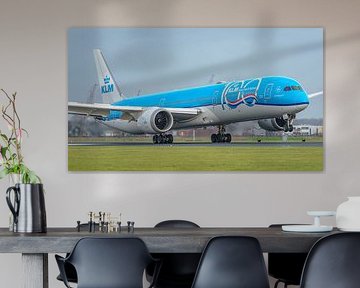 Landung der KLM Boeing 787-10 Dreamliner.