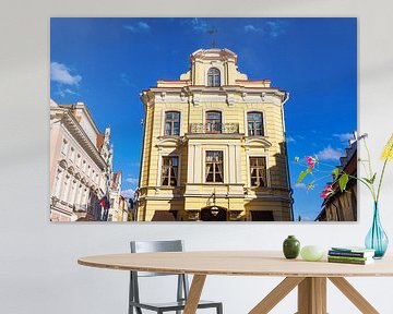 Blick auf historische Gebäude in der Altstadt von Tallinn, Estl