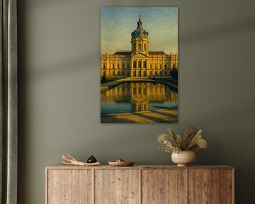 Reflet du château de Charlottenburg : Sérénité baroque au coucher du soleil sur Travel Shop