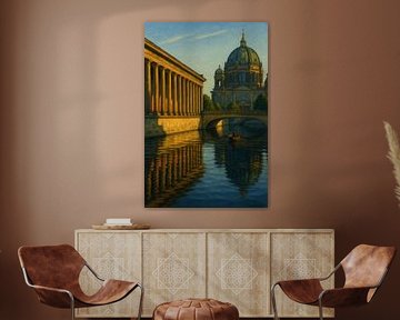 Berlin Cathedral Dawn: Spree Reflections by Travel Shop