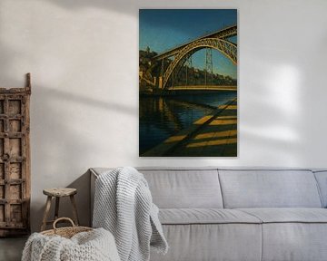 Dom Luís I Bridge Ascent: Golden Hour Abstraction by Travel Shop