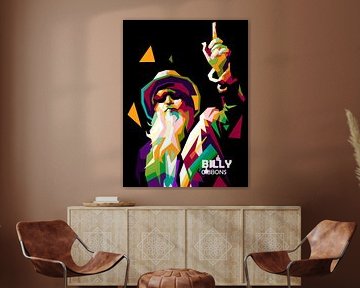 Billy, the iconic musician, in a great pop art style. by miru arts