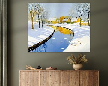 Sneeuw landschap | Winter Gold Curve