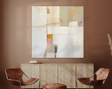 Abstract Beige | Aarde Tinten Blokken