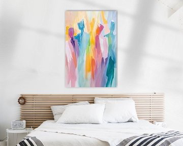 Abstracte mensen | Mensen blauw