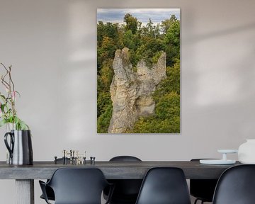 Gebrochen Gutenstein ruins in the Upper Danube Nature Park by BlattArt - Christine Horn