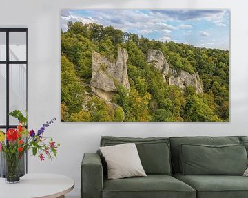 Gebrochen Gutenstein castle ruins in the Upper Danube Nature Park by BlattArt - Christine Horn