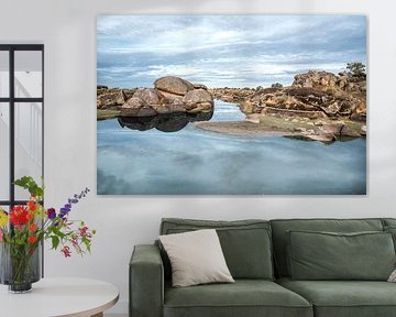 Rock Formation to Silent Water Reflection of Time and Nature