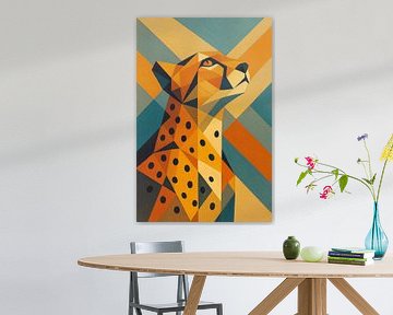 Illustration géométrique du guépard. sur Johannes