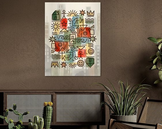 Example of the artwork in a room