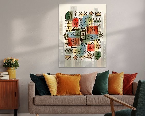 Example of the artwork in a room