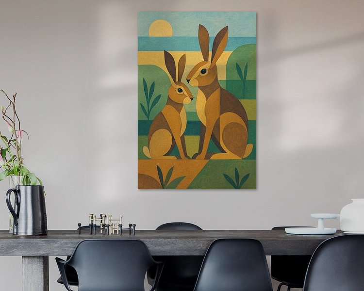 Example of the artwork in a room