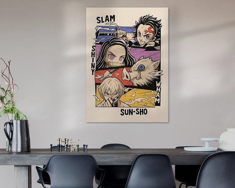 Example of the artwork in a room