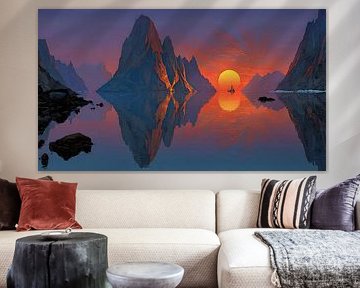 Fjord géométrique : Pics d'or