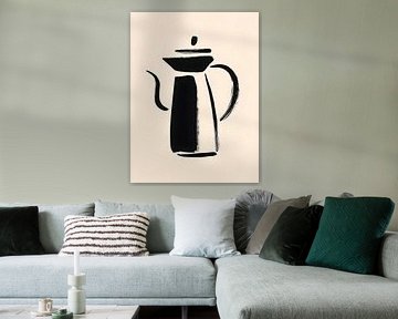 Elegant brush-style pour-over jug