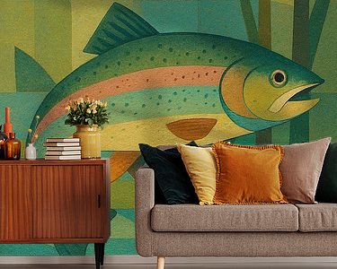 Example of the artwork in a room