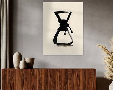 Chemex in minimalist brush style