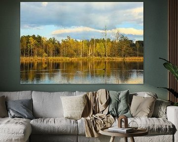 Uferlandschaft Schwenninger Moos Anfang Oktober - Baden-Württemberg von BlattArt - Christine Horn