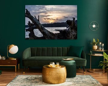 Silence entre l'orage et le coucher du soleil. sur Mjcreations