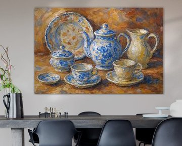 Peinture ancienne de vaisselle en céramique sur Galerie Hoppenbrouwers