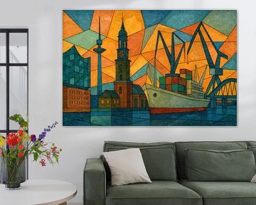 Hamburg's harbour heart by Sabine Wagner