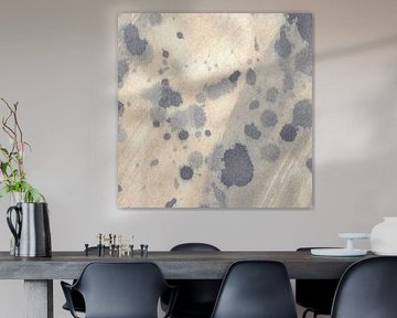 Wabi-Sabi-Aquarell in neutralen Tönen