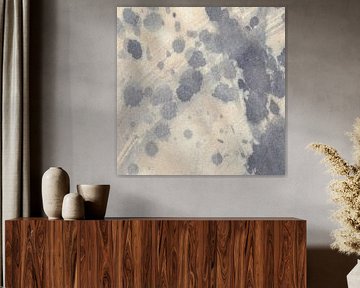 Neutrale Japandi minimalistische Aquarellmalerei