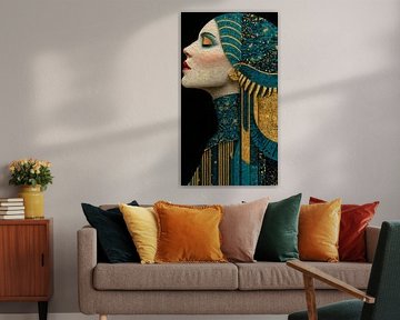 Déesse géométrique : Symétrie néo-déco sur MajesticArts