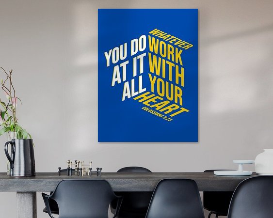 Example of the artwork in a room