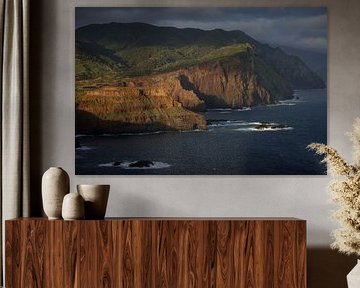 Madeira's beautiful rugged coastline by Eefje John