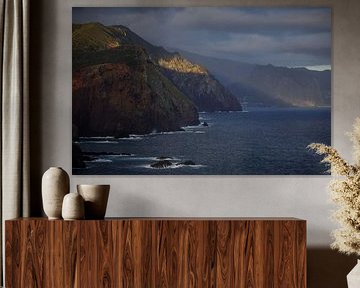 Madeira's beautiful rugged coastline by Eefje John