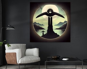 Aile de lune - Gardien éclairé par la lune