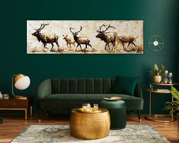 Chevreuil | Chevreuil Tons de terre sur Caprices d'Art