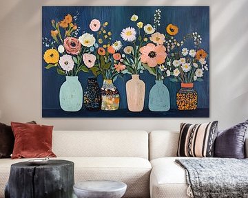 Modern Flowers by ARTEO Paintings