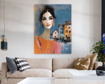 Radiant Woman in the City